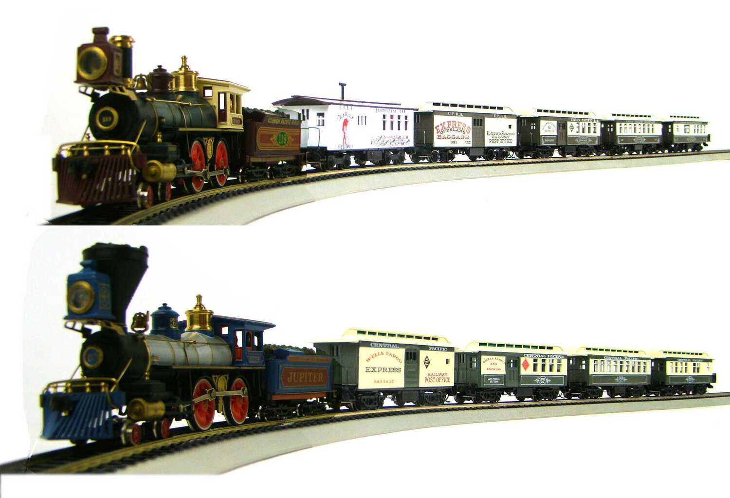 MRRHQ Custom Limited Edition GS3 1860s CP&UP "Golden Spike" Dual Passenger Trains Set