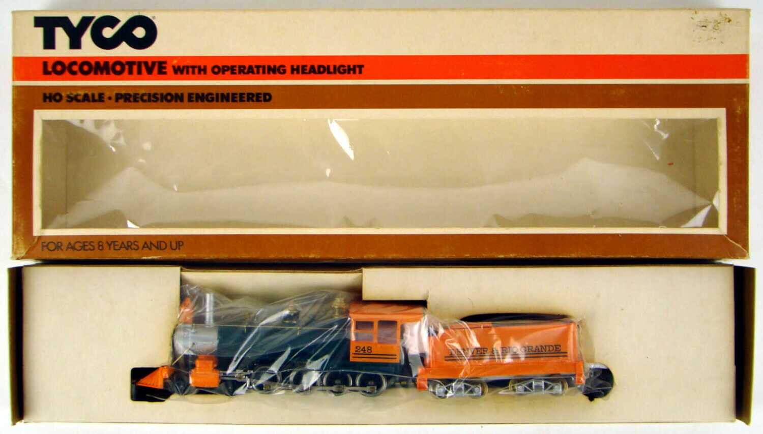 MRRHQ Collectible Tyco 253-24 1880 D&RG 4-8-0 "Mastodon" Twelve Wheeler Locomotive HO Scale