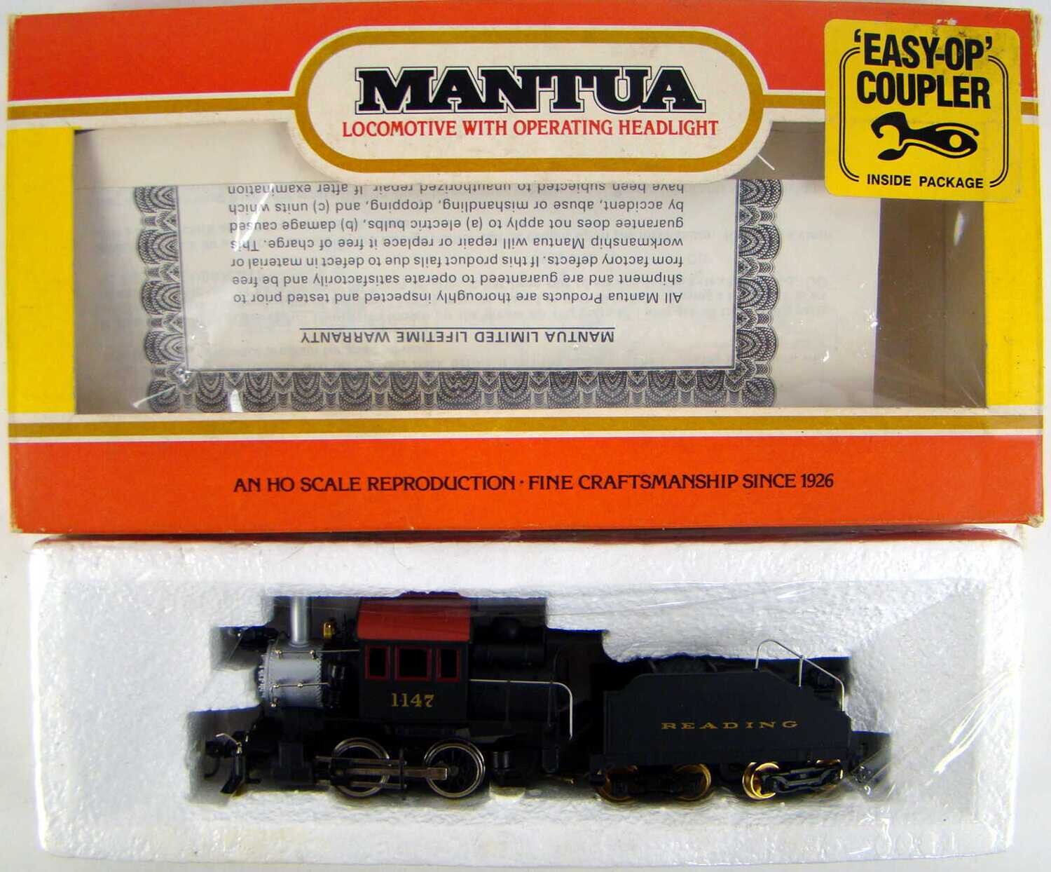 Mantua 33521 Reading 040 "Goat" Camelback Switcher HO Scale