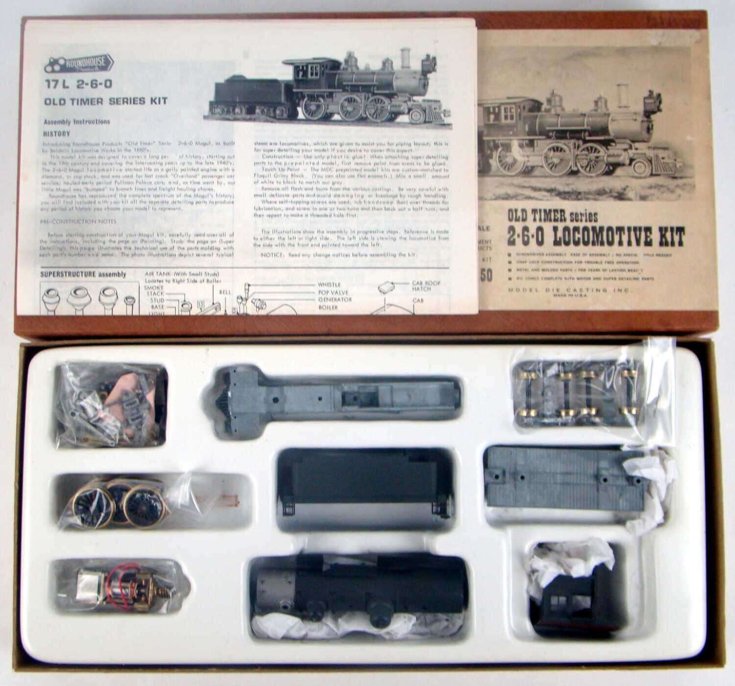 Roundhouse 490 Undecorated 260 (Early) Mogul Kit HO Scale