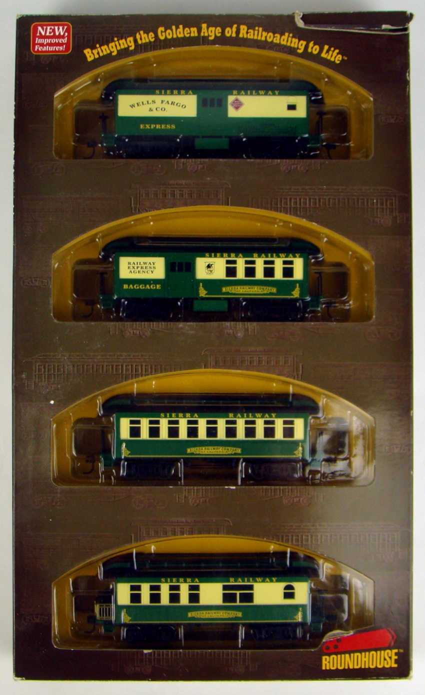 Athearn/Roundhouse 84314 Sierra 4-Coach 34&#39; Overton Set HO Scale