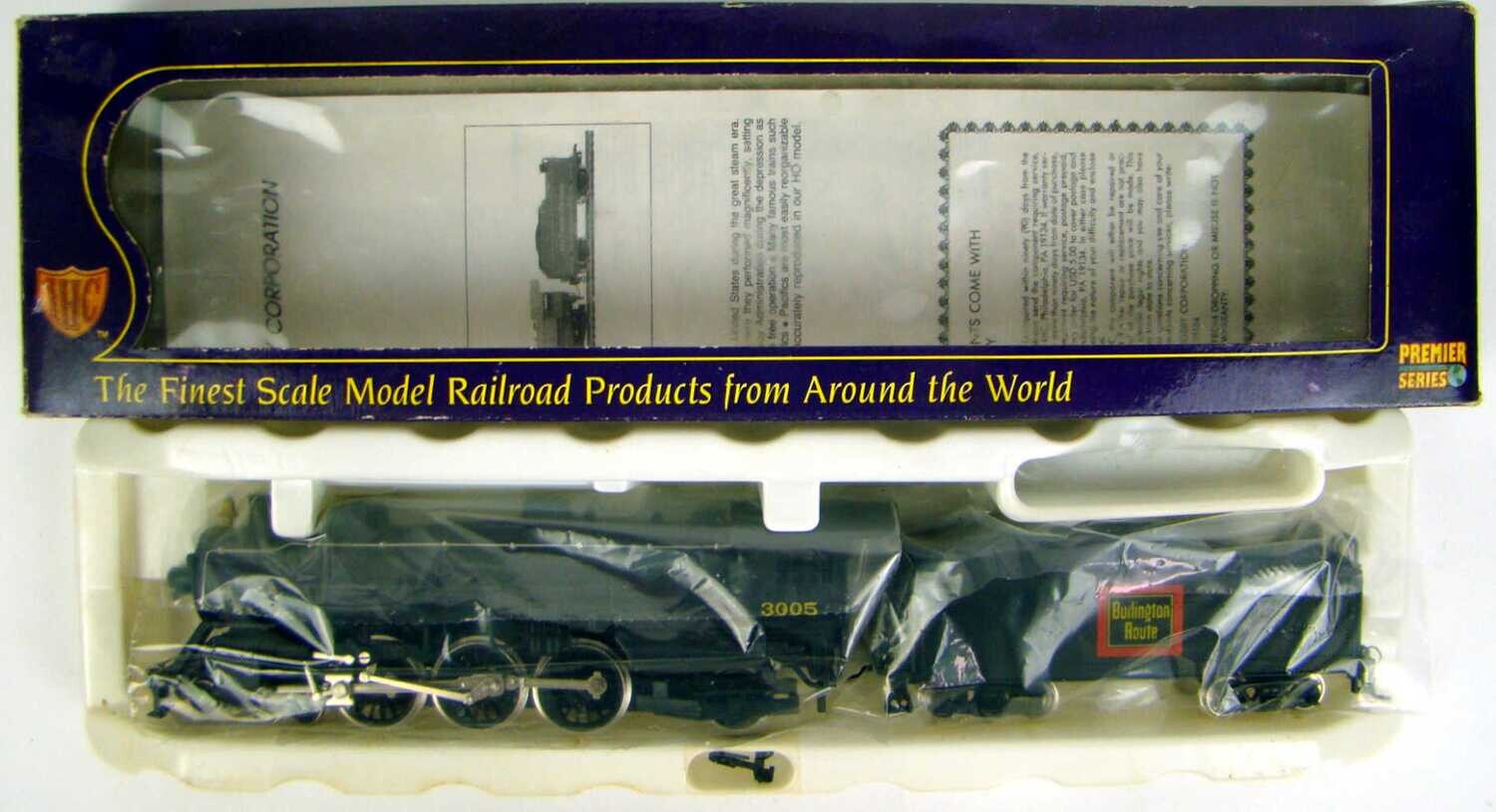 IHC Premier M9904 CB&amp;Q Class S-3 4-6-2 Pacific Locomotive #3005 HO Scale