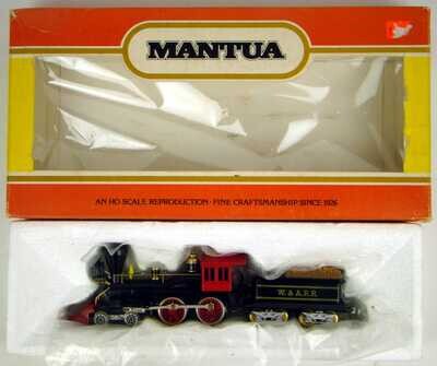 Mantua 307-44 W&ARR 4-4-0 American Standard Locomotive w/AcuGlow Working Headlamp HO Scale