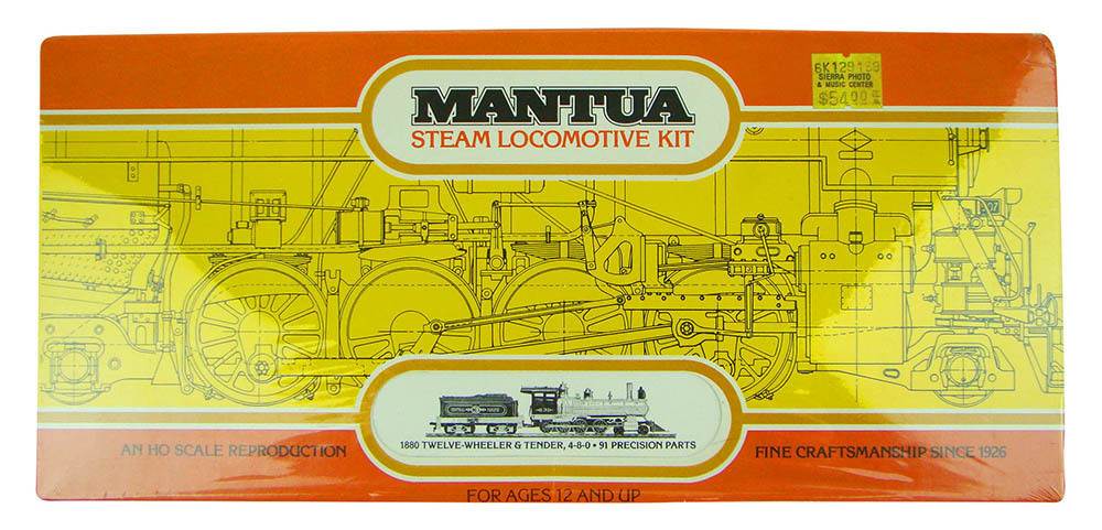 NEW FACTORY SEALED MRCHQ Collectible HO Scale Mantua 510 4-8-0 Twelve Wheeler Kit Box