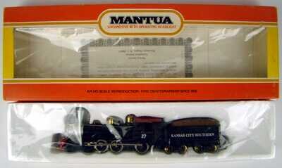 Mantua 309-75 Class D-7 Rogers Kansas City Southern 4-6-0 Ten Wheeler Locomotive HO Scale