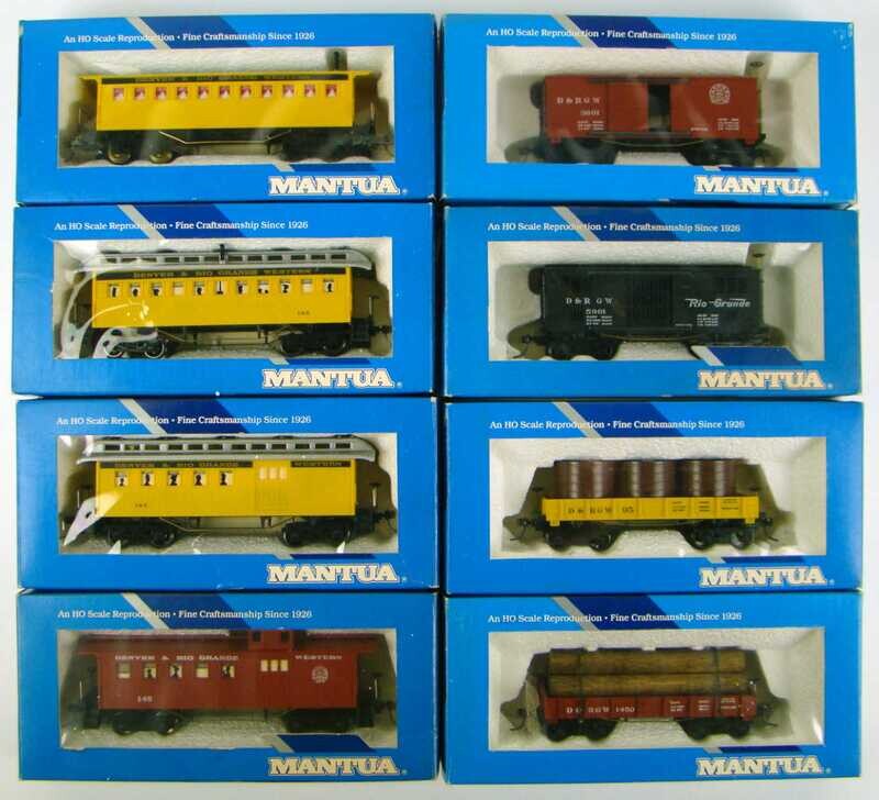 Upgraded MRRHQ Custom Vintage Mantua D&amp;RGW Passenger/Freight Set