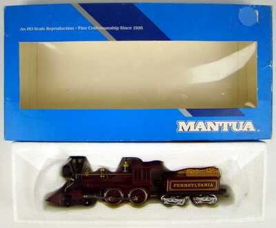 Mantua 307-20 PRR 4-4-0 American Standard Locomotive HO Scale