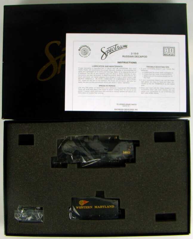 Bachmann Spectrum 81702 Western Maryland 2-10-0 Class J-2 Russian Decapod HO Scale