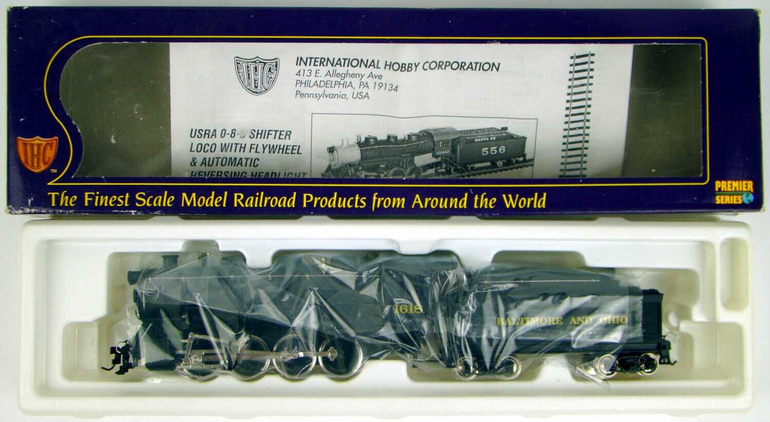 IHC Premier 23701 B&amp;O 0-8-0 Switcher #1618 HO Scale