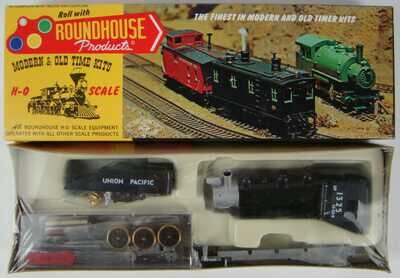 FACTORY SEALED Roundhouse 412 UP "Long Boiler" 0-6-0 Switcher w/Can Motor & Slope-Back Tender Kit HO Scale