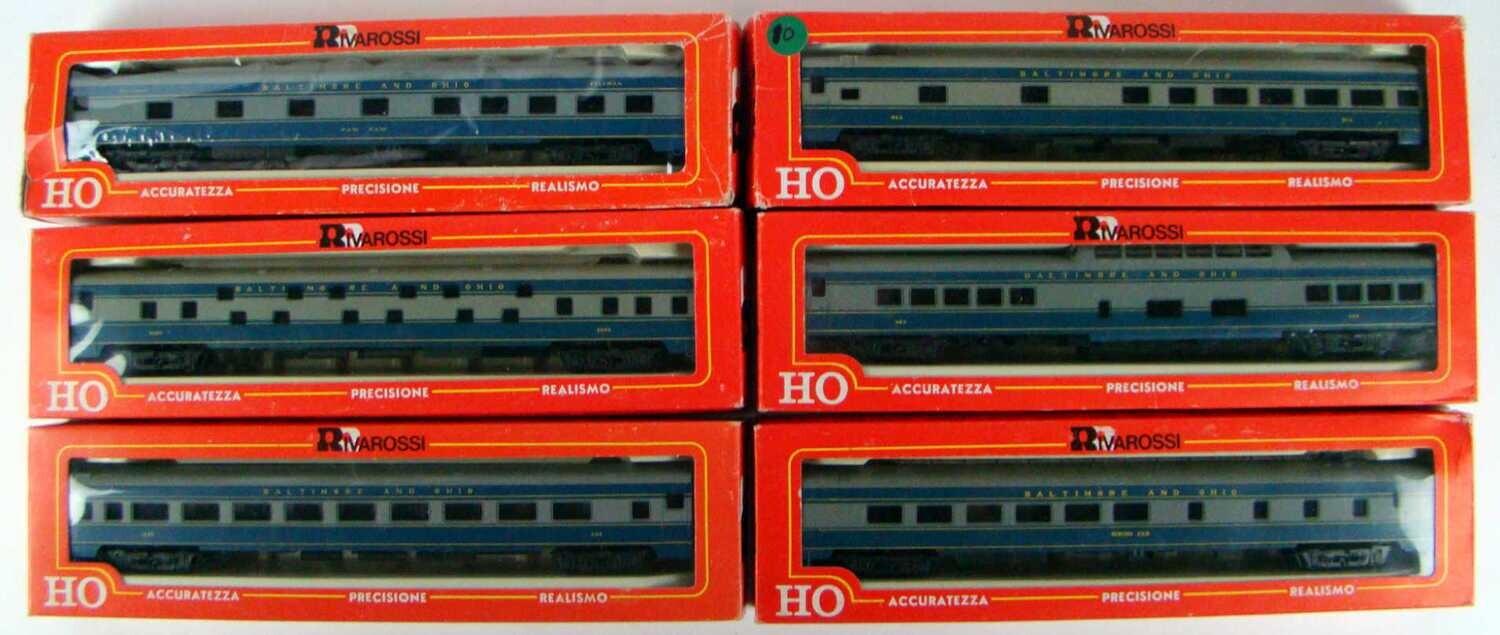 Rivarossi &quot;SUPERMODELLO&quot; Six Coach B&amp;O Heavyweight Passenger Set
