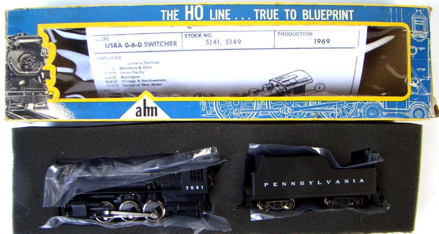 AHM 5141 PRR 0-6-0 Switcher #7641 HO Scale