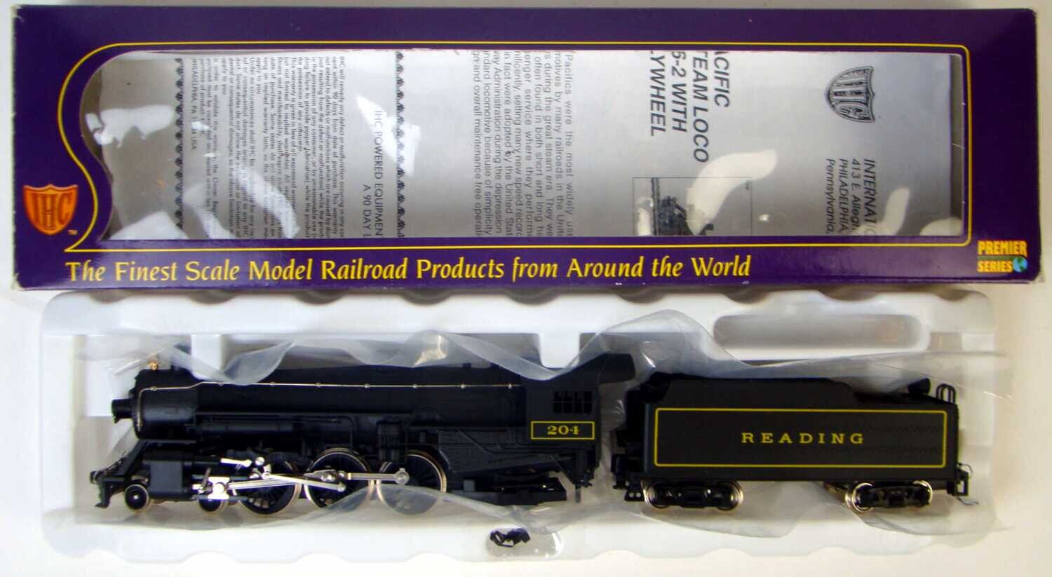 IHC Premier M9922 Reading Class G-4sb 4-6-2 Pacific Locomotive #204 HO Scale