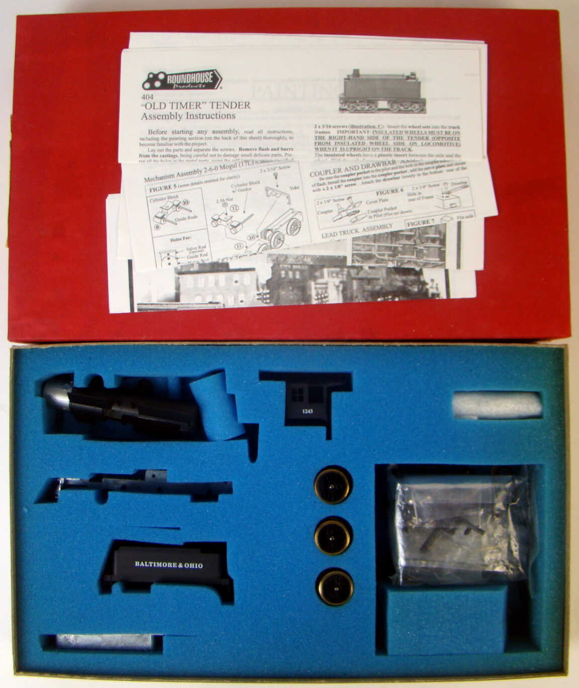 Roundhouse 491 B&amp;O 2-6-0 Mogul Kit HO Scale