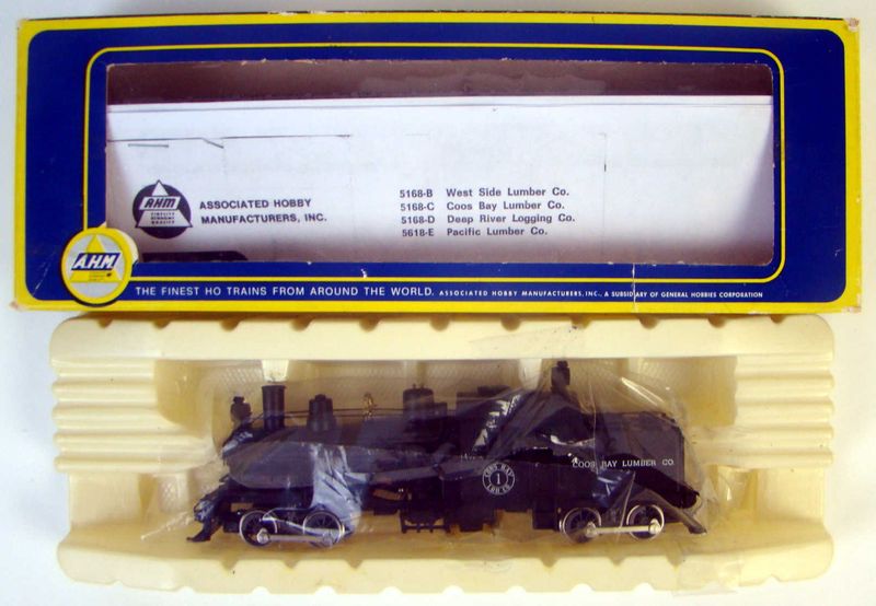 AHM5168C Coos Bay Lumber 2-Truck Heisler Logging Locomotive HO Scale