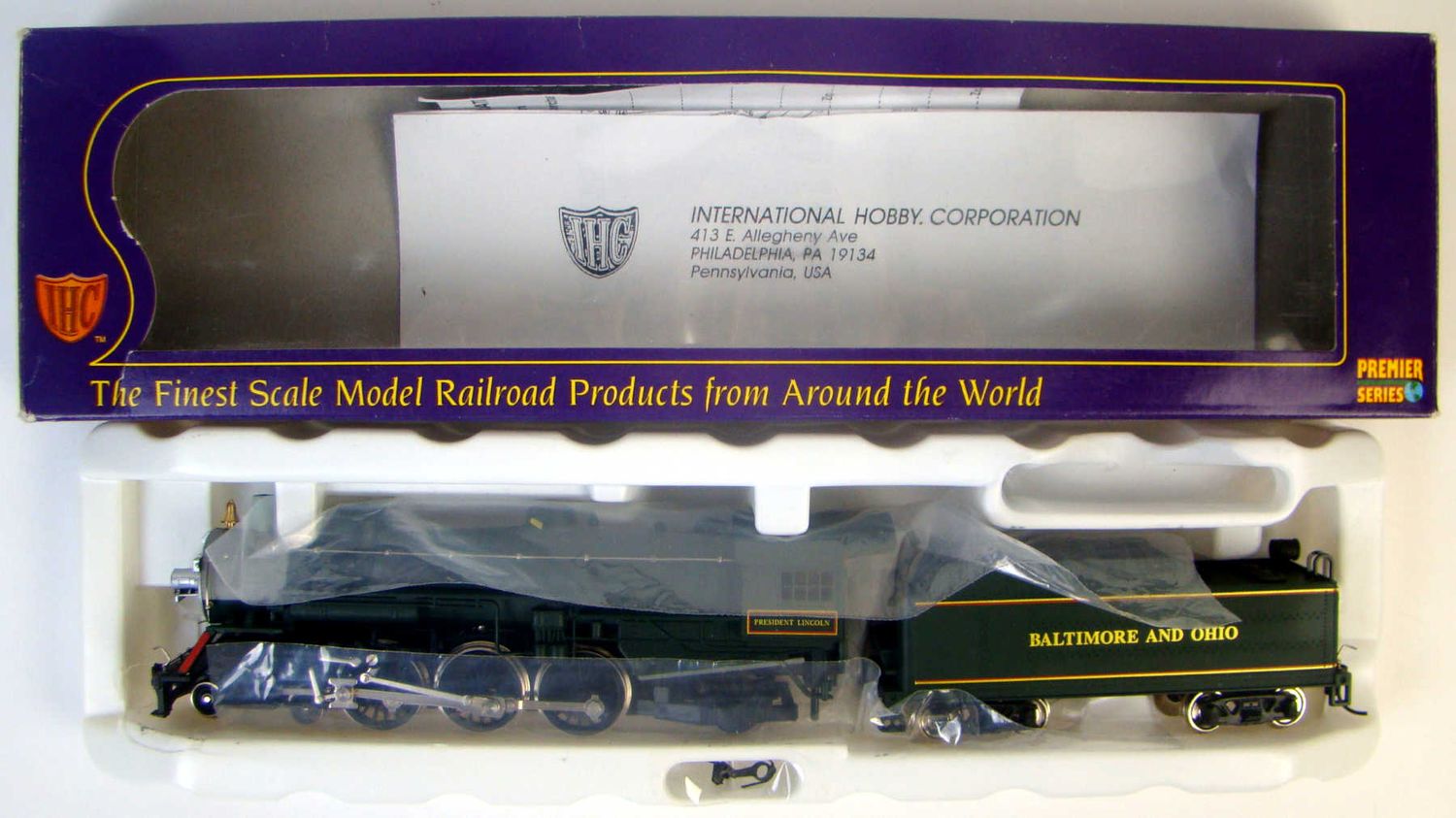 IHC Premier M9932 B&amp;O Class P7 "President Lincoln" 4-6-2 Heavy Pacific Locomotive #5311 HO Scale