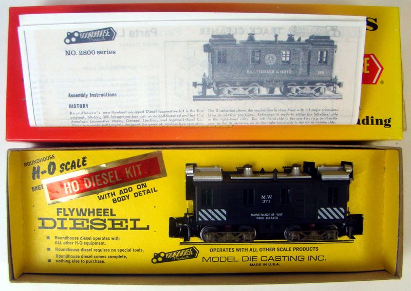 Assembled/Upgraded RTR Roundhouse 2812  MOW Alco Box Cab Diesel Locomotive HO Scale