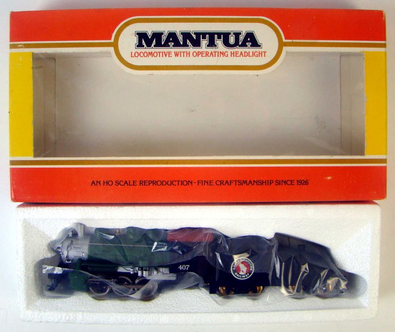 Mantua 304-61 GN &quot;Big Six&quot; 0-6-0 Shifter w/Slope-back Tender HO Scale