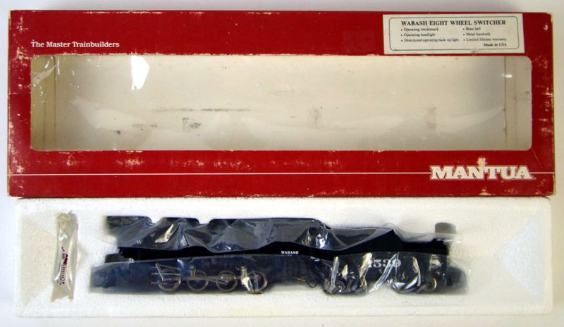 Mantua 368-145 Wabash 0-8-0 Switcher w/Smoke HO Scale