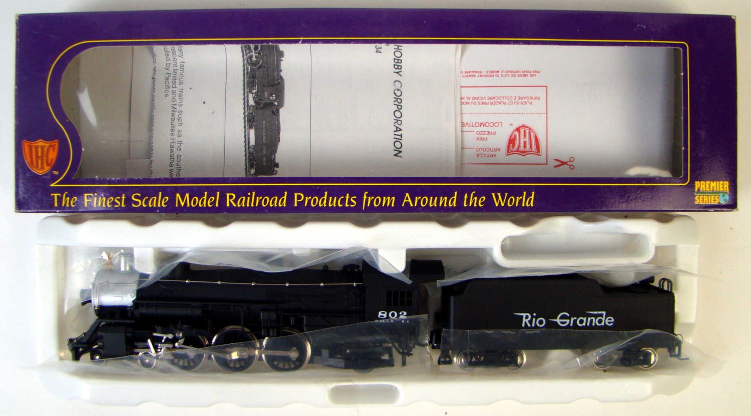 IHCM9894 Premier D&amp;RGW 4-6-2 Pacific #802 HO Scale