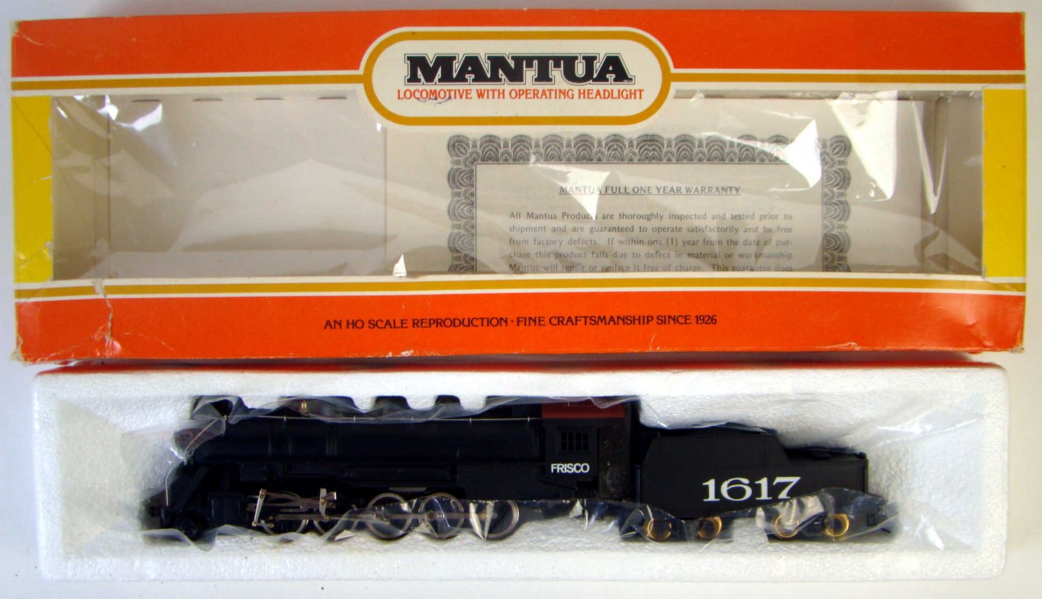 Mantua MN318-12 Frisco 2-10-0 &quot;Decapod&quot; Locomotive #1617 HO Scale