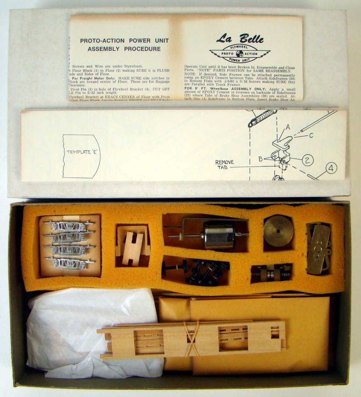 LaBelle HO-74 Limited Run &quot;Once Only&quot; Powered Niles Freight Motor Kit HO Scale