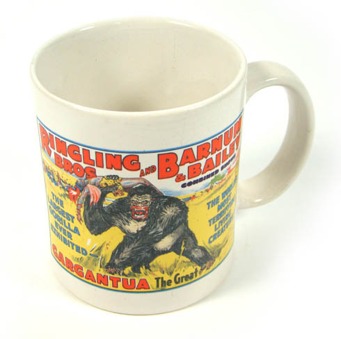 MRCHQ Collectible 1983 Ringling Bros. Barnum &amp; Bailey Gargantua Stoneware Mug