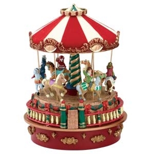 Mr Christmas 19801 Mini Carnival Carousel Music Box
