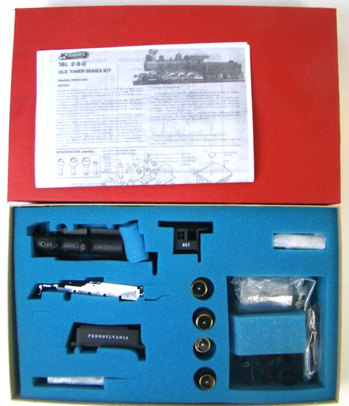 Final (and Best) Roundhouse 483 PRR Old Timer 2-8-0 Consolidation Kit w/Flywheel Motor HO Scale