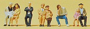 Preiser 79123 N Scale Seated Passengers #1