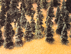 Busch 6599 N Scale Pine Trees Package of 100