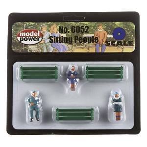 Model Power O Scale 6052 Sitting People w/Benches