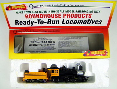 Roundhouse 56510-291 D&RGW "Bumble Bee" 2-6-0 Mogul Locomotive HO Scale
