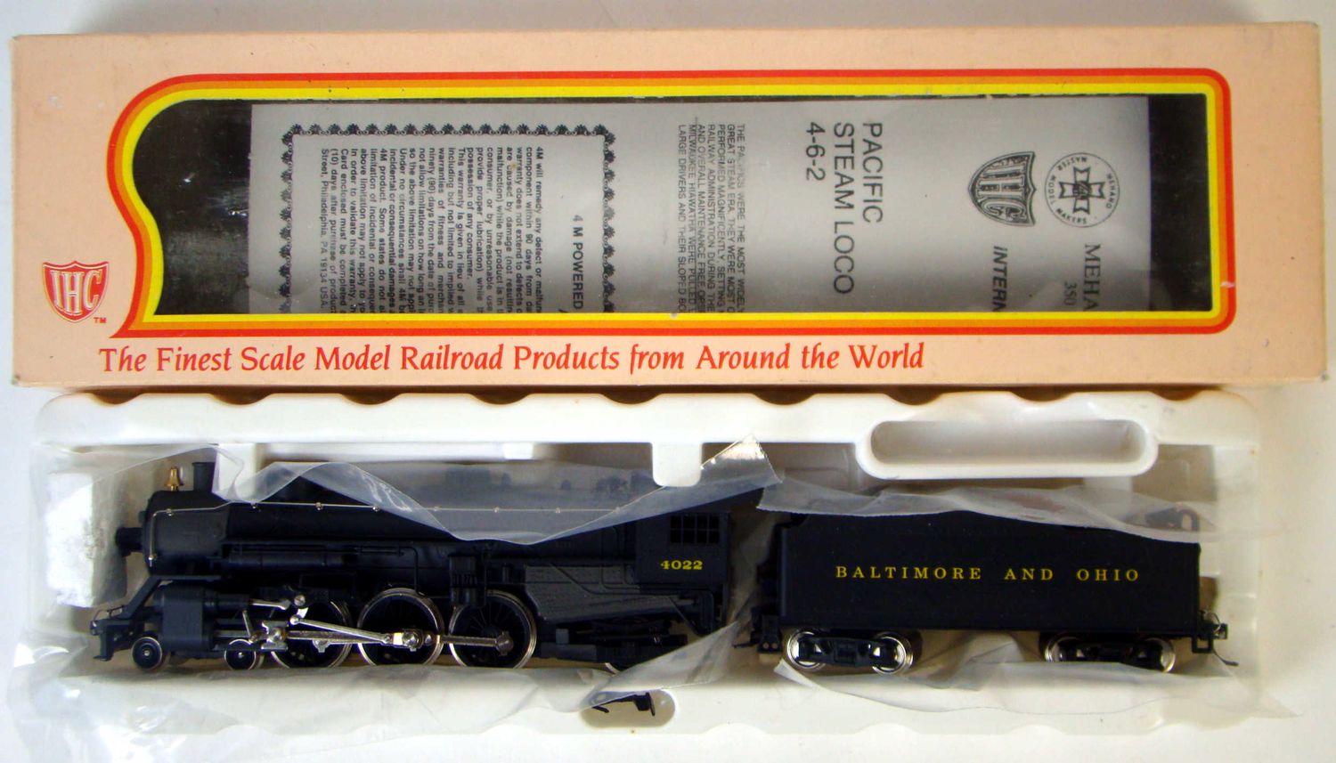 IHCM9931 B&amp;O Heavy Pacific Locomotive #4022 HO Scale