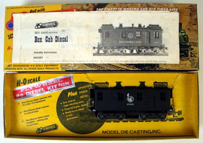 Roundhouse 2821 CNJ #1000 Box Cab Diesel Locomotive Kit HO Scale (Includes Universal Drive Fix)