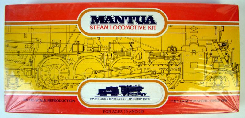 Factory Sealed Mantua 506 2-6-2 Prairie Locomotive Kit HO Scale