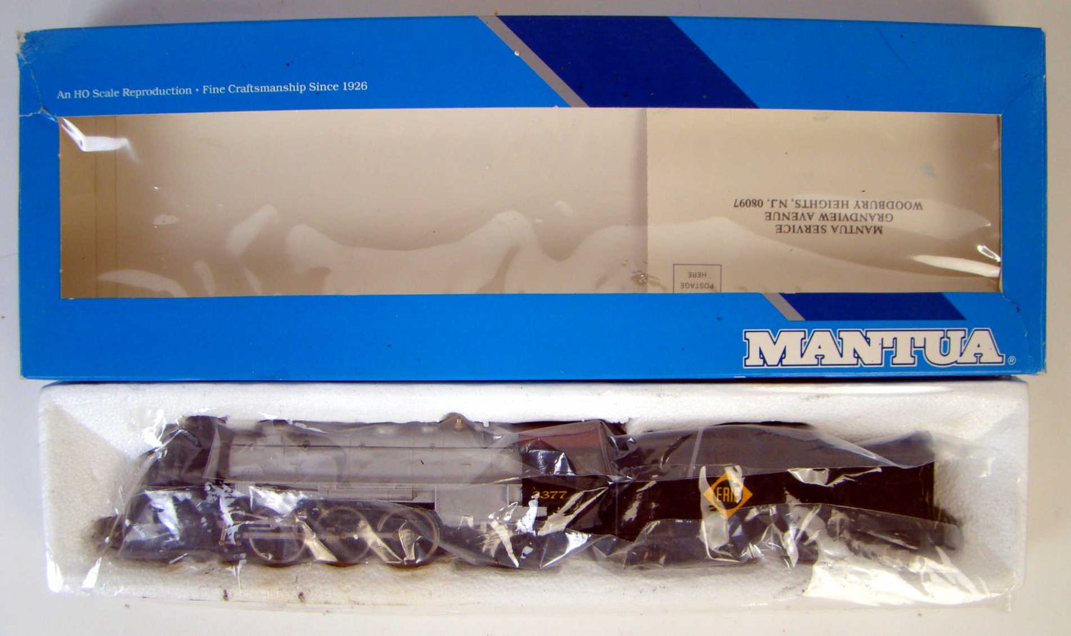 Mantua 311-030 Erie 4-6-2 Pacific Locomotive w/Power Drive HO Scale