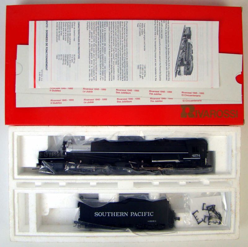 MINT Upgraded Rivarossi 5424 SP Class AC-11 4-8-8-2 Cab Forward Locomotive #4274 HO Scale