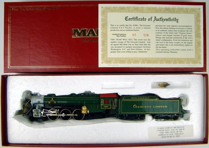 Mantua Collectibles HO Scale 03001 Southern Crescent Limited 4-6-2 Pacific Locomotive HO Scale