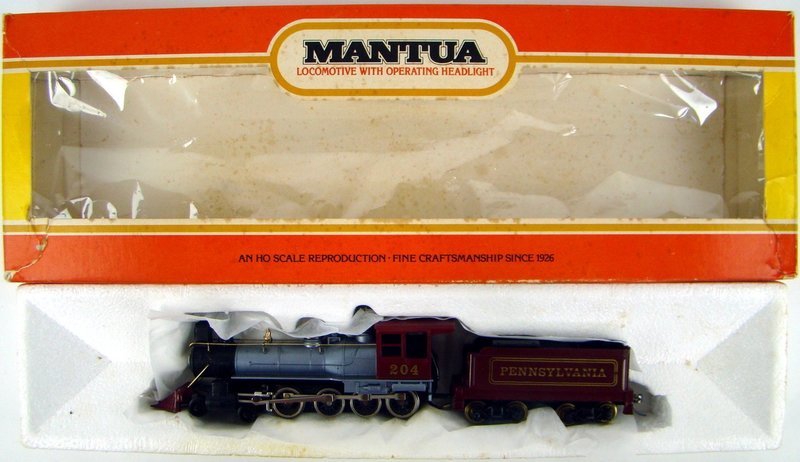 Mantua 310-20 1880 Pennsylvania 4-8-0 "Mastodon" Twelve Wheeler Locomotive HO Scale