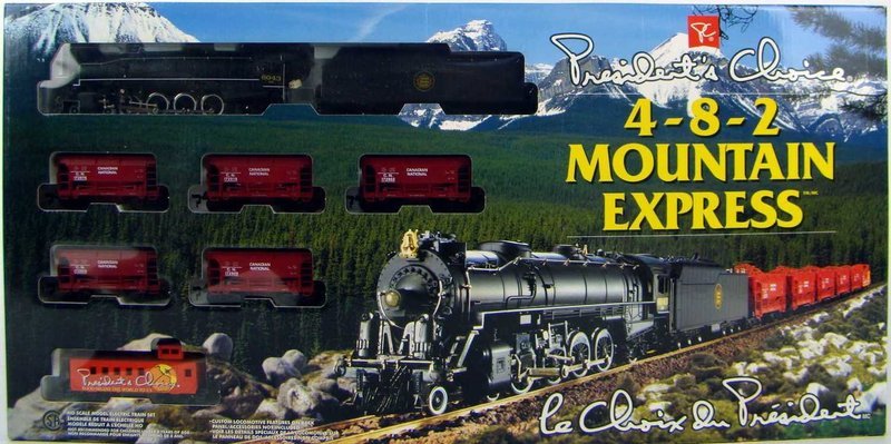 FACTORY SEALED 1997 President&#39;s Choice 4-8-2 Mountain Express Limited Edition Train Set HO Scale
