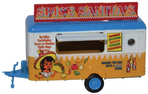 Oxford 87TR013 Spicy Sanitas Food Concession Wagon