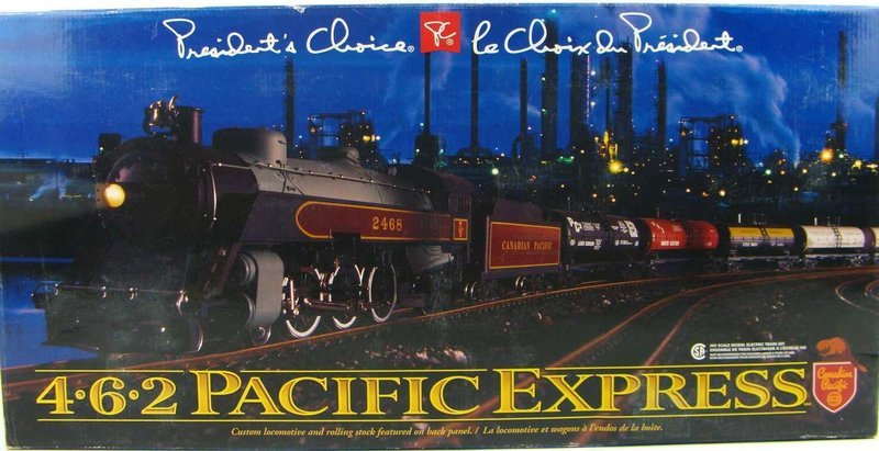 FACTORY SEALED 1999 President&#39;s Choice CP 4-6-2 Pacific Express Limited Edition Train Set HO Scale