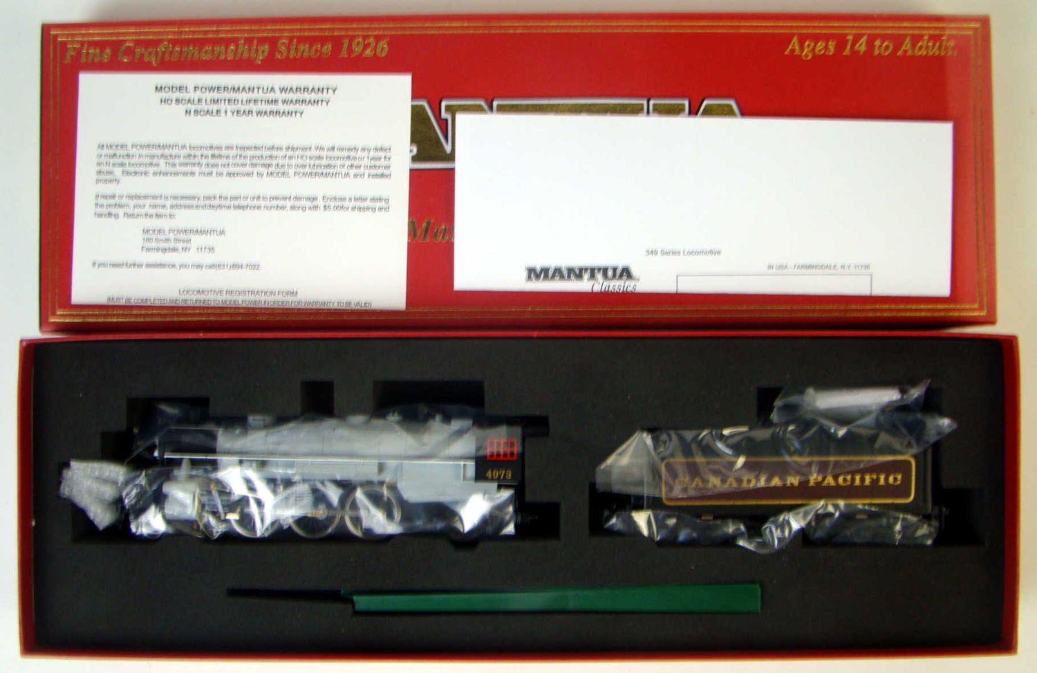 Mantua Classics 349006 CP P7 4-6-2 Pacific Locomotive HO Scale
