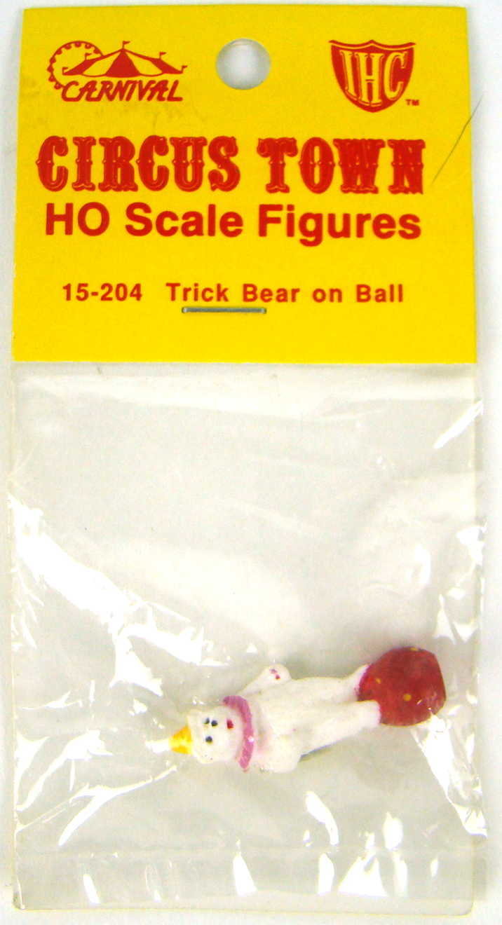 IHC 15-204 Circus Town  Trick Bear on Ball Figure HO Scale