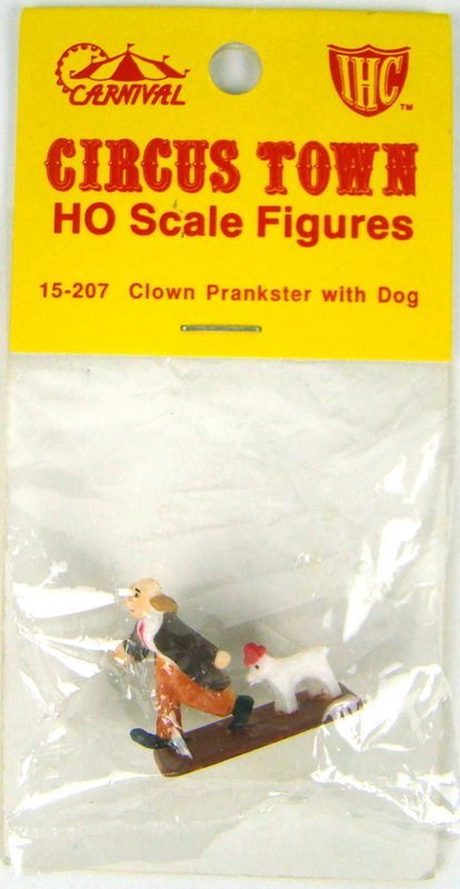 IHC 15-207 Circus Clown Prangster Figure with Dog HO Scale​.​