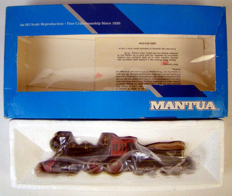 Mantua 307-44 W&amp;ARR 4-4-0 American Standard Locomotive w/AcuGlow Working Headlamp HO Scale