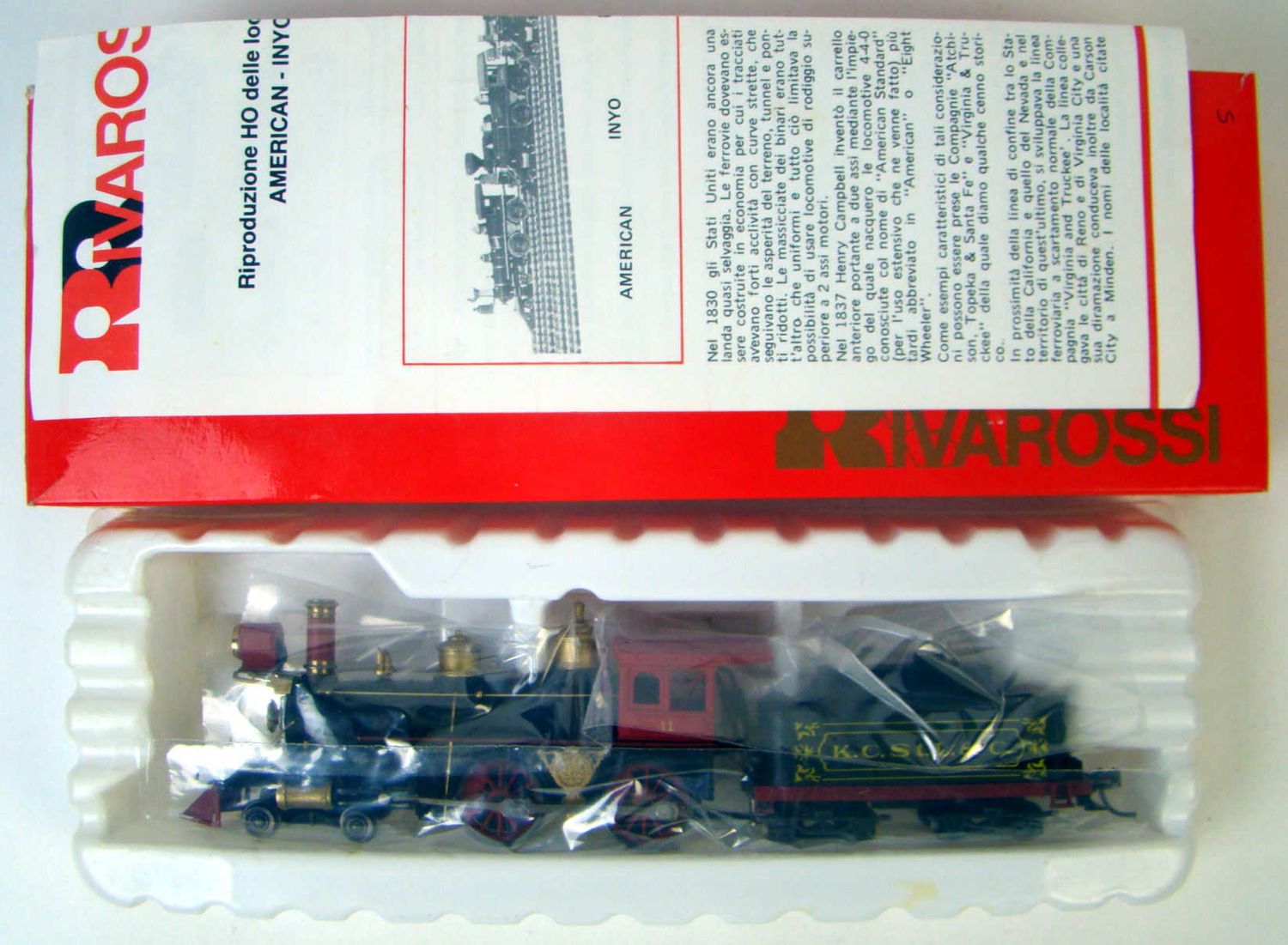 Rivarossi 5419 KC&amp;ST.L 4-4-0 &quot;Reno&quot; Locomotive HO Scale
