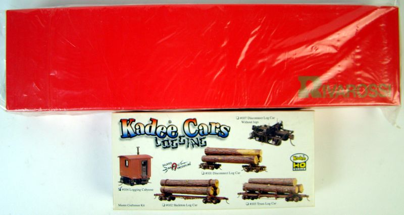 Rivarossi 1569 Ohio Match Company 3-Truck Heisler Logging Locomotive Set w/FREE Custom Graphics &amp; Custom Kadee Logging Caboose HO Scale