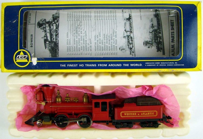 AHM 5072D 2-4-0 W&amp;ARR  J.W. &quot;Super&quot; Bowker Locomotive HO Scale